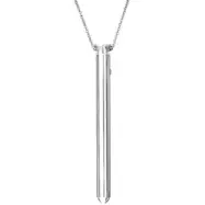 Crave: Vespter Vibrator Necklace, silver