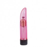 CRYSTAL CLEAR PINK LADYFINGER VIBRATOR