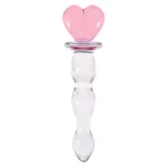CRYSTAL HEART OF GLASS PINK