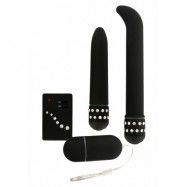 DIAMOND BLACK GIFTSET VIBRATOR + REMOTE