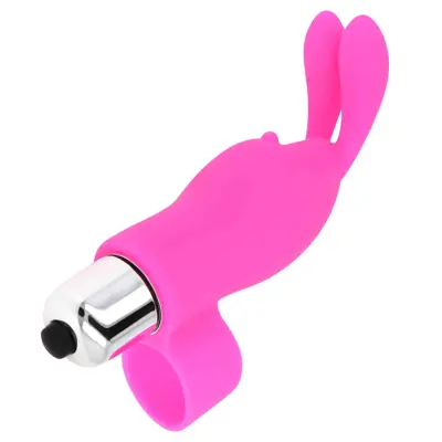 Öhmama! Stimulerande Fingervibrator & Rabbitvibrator - Rosa