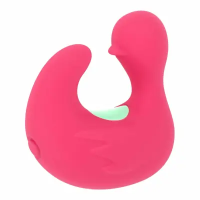 Happy Loky - Duckymania Fingervibrator Uppladdningsbar Silikonstimulator - Rosa