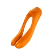 Satisfyer Candy Cane Finger Vibrator Orange