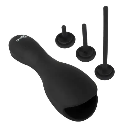 Glans Vibrator with 3 attachable Dilators