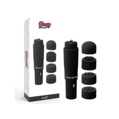 Glossy Kurt Pocket Massager Black
