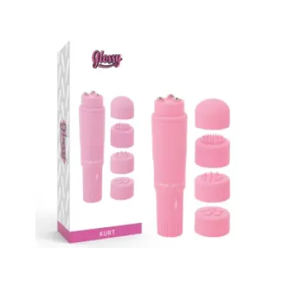 Glossy Kurt Pocket Massager Pink