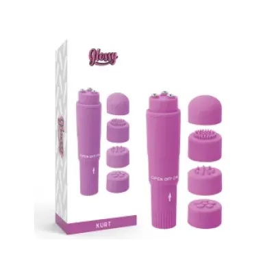 Glossy Kurt Pocket Massager Purple