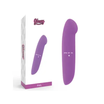 Glossy Phil Vibrator Purple