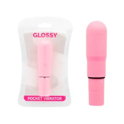 Glossy Pocket Vibrator Pink