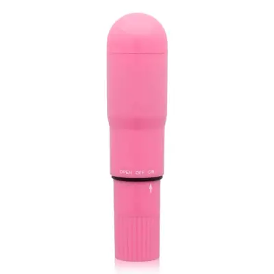 Glossy Pocket Vibrator - Tystlåten Minivibrator - Mörkrosa