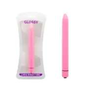 Glossy Slim Vibrator Deep Rose