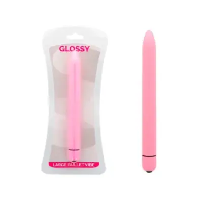 Glossy Slim Vibrator Pink