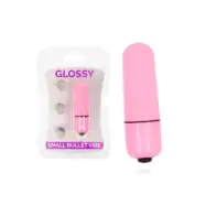 Glossy Small Bullet Vibe Deep Rose