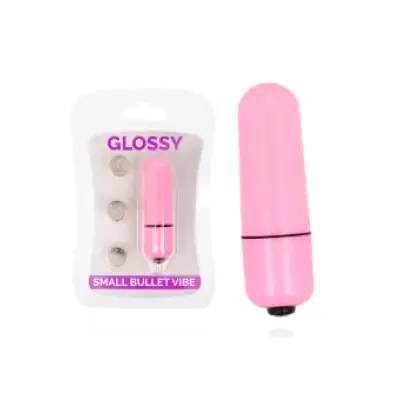 Glossy Small Bullet Vibe Deep Rose