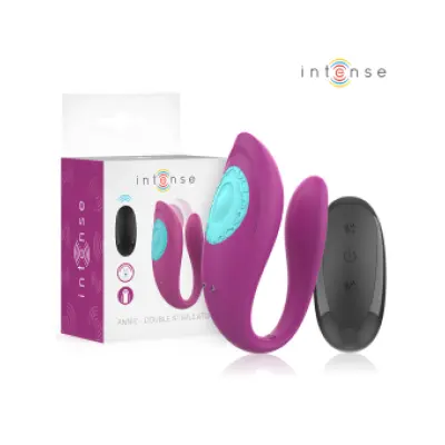 Intense Annie U-Shaped Vibrator And Stimulator Purple Remote Control