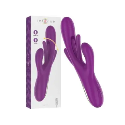 Intense Apolo Rechargeable Multifunction Vibrator 7 Vibrations With Swinging Motion Purple