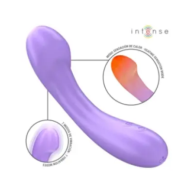 Intense Becky Vibrator 19 Cm Heatable 7 Vibrations Purple