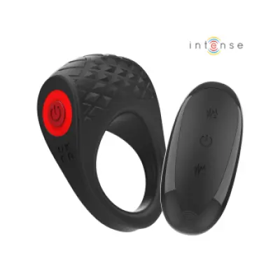 Intense Clover Vibrator Penis Ring 10 Vibrations Black