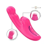 Intense Emi Vibrator 13.5 Cm Multifunction 3 In 1 10 Vibrations Pink