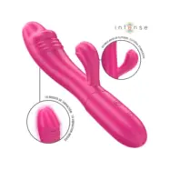 Intense Ivy Flexible Vibrator 10 Vibrations With Stimulating Tongue Pink