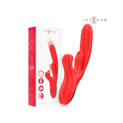Intense Rosalia Multifunction Vibrator 3 In 1 Red