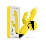 Intense Toky Multifunction Vibrator Up & Down With Clitoral Stimulator Yellow