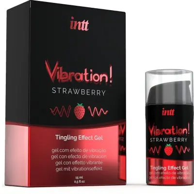 Intt Vibration! Strawberry Tingling Effect Gel 15 ml