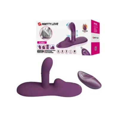 PRETTY LOVE - LUKA SIT-DOWN VIBRATOR WITH HEAT EFFECT AND REMOTE CONTROL