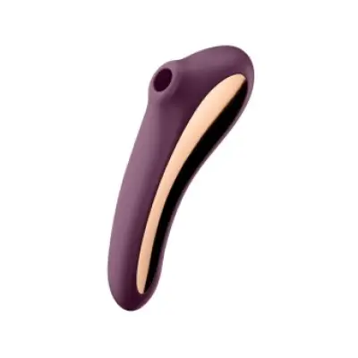 Satisfyer Dual Kiss Air Pulse Vibrator Wine Red