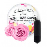 Bath Bomb Surprise with Vibrating Body Massager Rose