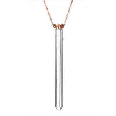 Crave: Vesper Vibrator Necklace, roséguld