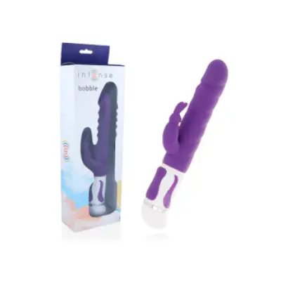 Intense Bobble Vibrator Rotator Lilac Silicone