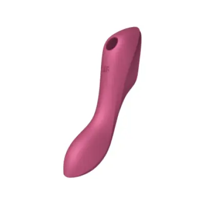 Satisfyer Curvy Trinity 3 Air Pulse Vibrator Red