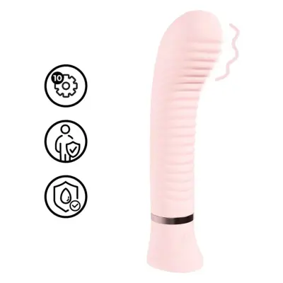 Loveline - Divine Ribbed G-spot Vibe - Pink
