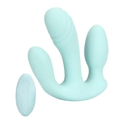 Loveline: Three-In-One Liquid Silicone Vibrator