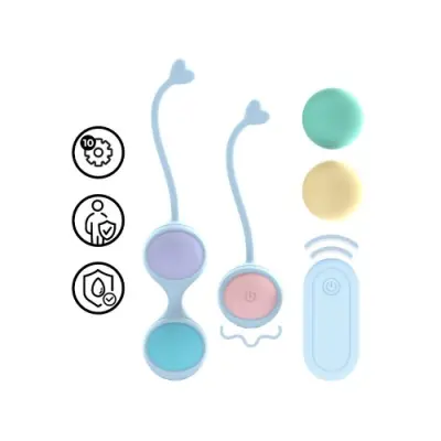 Loveline Vibrating Kegel Kit With Remote Control
