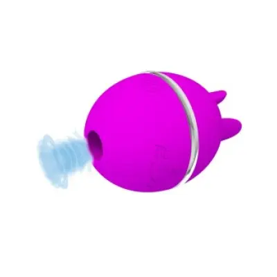 Pretty Love Gemini Ball Purple Round Silicone Vibrator