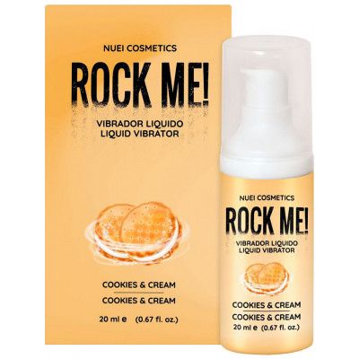 Nuei: Rock Me! Liquid Vibrator, Cookies&Cream, 20 ml