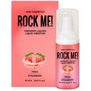 Nuei: Rock Me! Liquid Vibrator, Strawberry, 20 ml