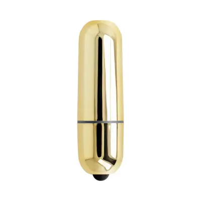 Online Mini Bullet Vibe - Minivibrator med 10 vibrationslägen - Guld