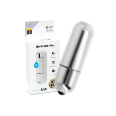 Online Mini Bullet Vibe Silver