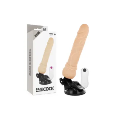 Basecock Realistic Vibrator Remote Control Flesh 19.5 Cm -O- 4 Cm