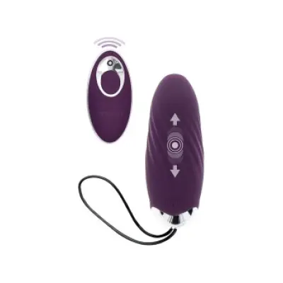 TOYJOY - HAPPINESS KNOCK KNOCK EGGSTAVAGANT VIBRATOR WITH REMOTE CONTROL PURPLE