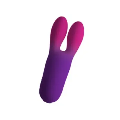 Rocks- Off Glo-Girl Bunny Purple Flexible Vibrator