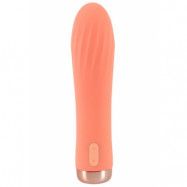 Peachy Mini Ribbed Vibrator