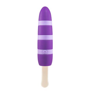 Popsicle Vibrator Lila Randig