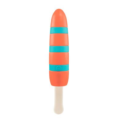 Popsicle Vibrator Orange Blå Randig