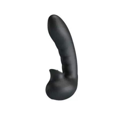 Pretty Love Hobgoblin Vibrating Finger Case 12 Vibrations + Clitoris Stimulator Black