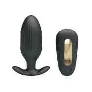 Pretty Love Kelly Plug Anal Rechargeable Vibrator Black