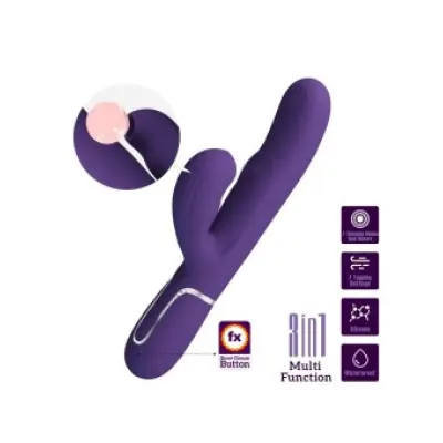 Pretty Love Perlita G-Spot Vibrator 3 In 1 Multifunction Purple